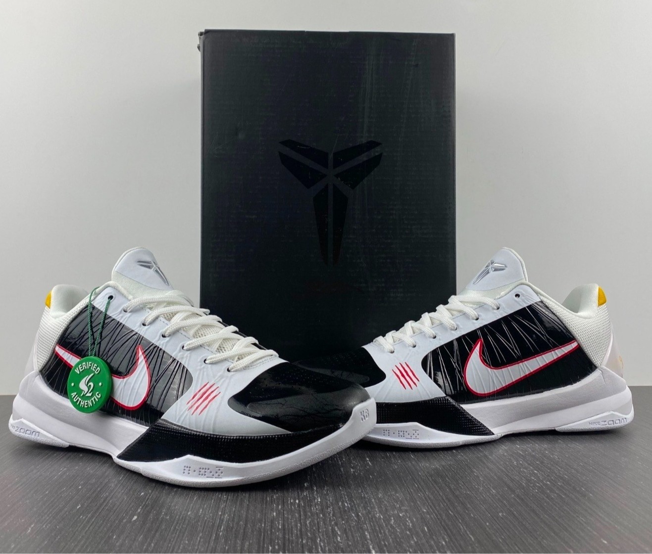 CD4991-101 Zoom Kobe 5 Protro'Alternate Bruce Lee White Black