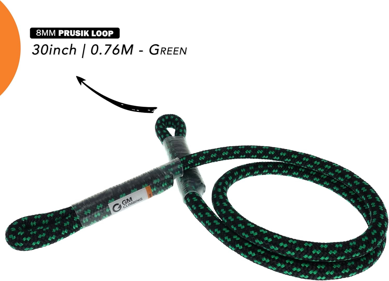 8Mm (5/16") Prusik Swen Eye-To-Eye Pre-Sewn 30 Inch / 45 Inch