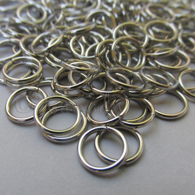 Jump Rings 10mm - 50/100/200 Stainless Steel 16 Gauge Open Jump Rings F0273