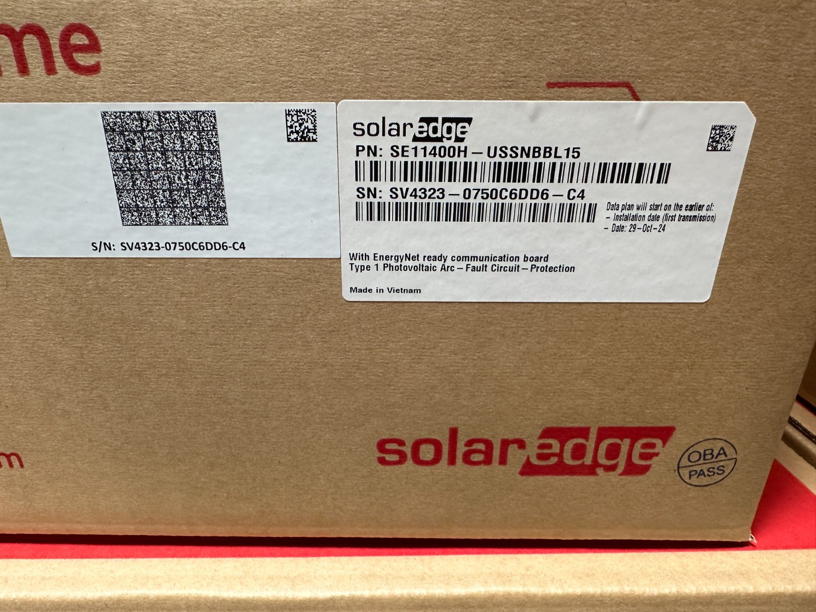 Solaredge Home Hub Single Phase Inverter  SE11400H-USSNBBL15