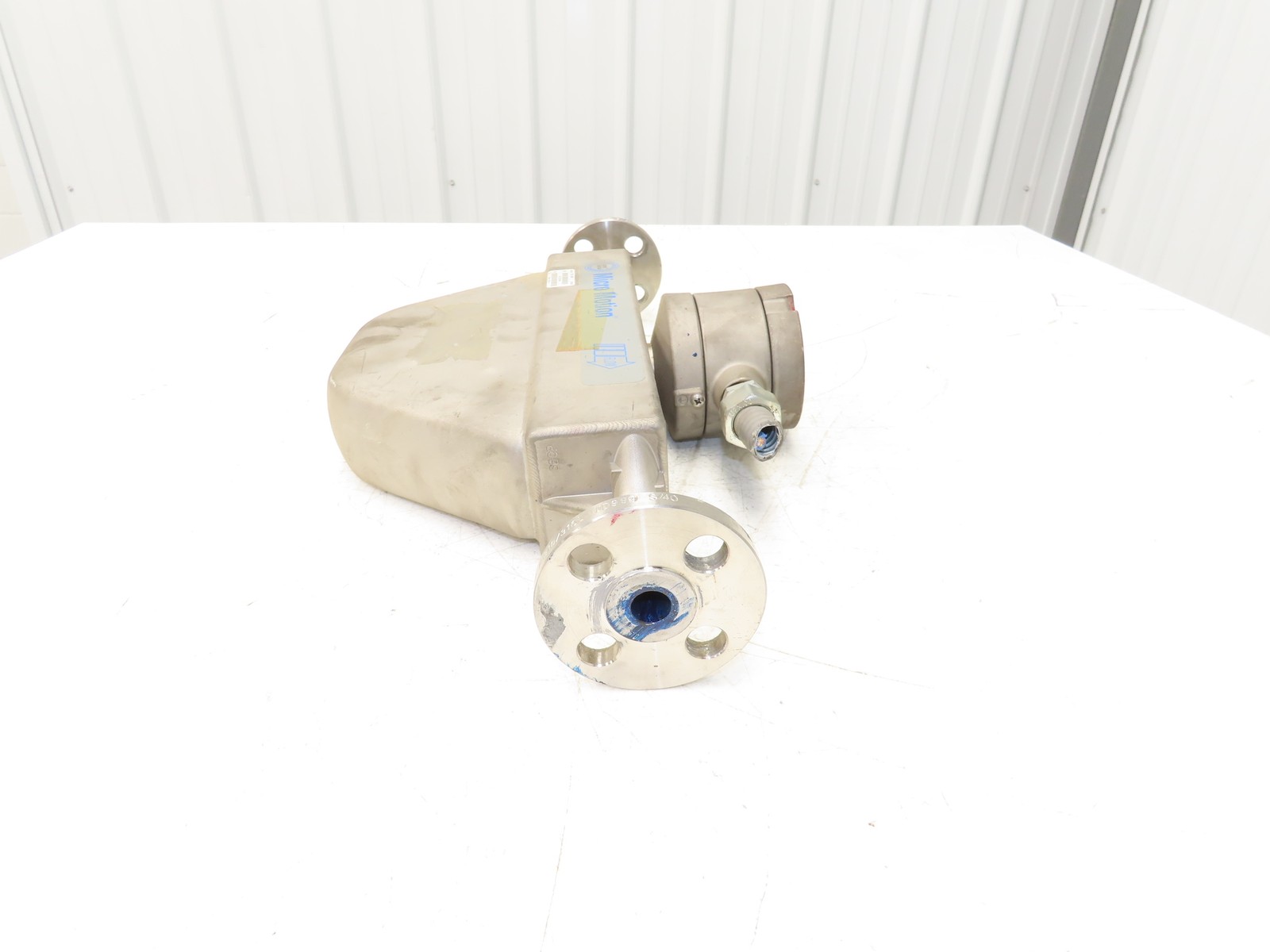Micro Motion R050S113NABAEZZZZ Mass Flow Sensor 1/2" *Ink Residue Needs Cleaned*