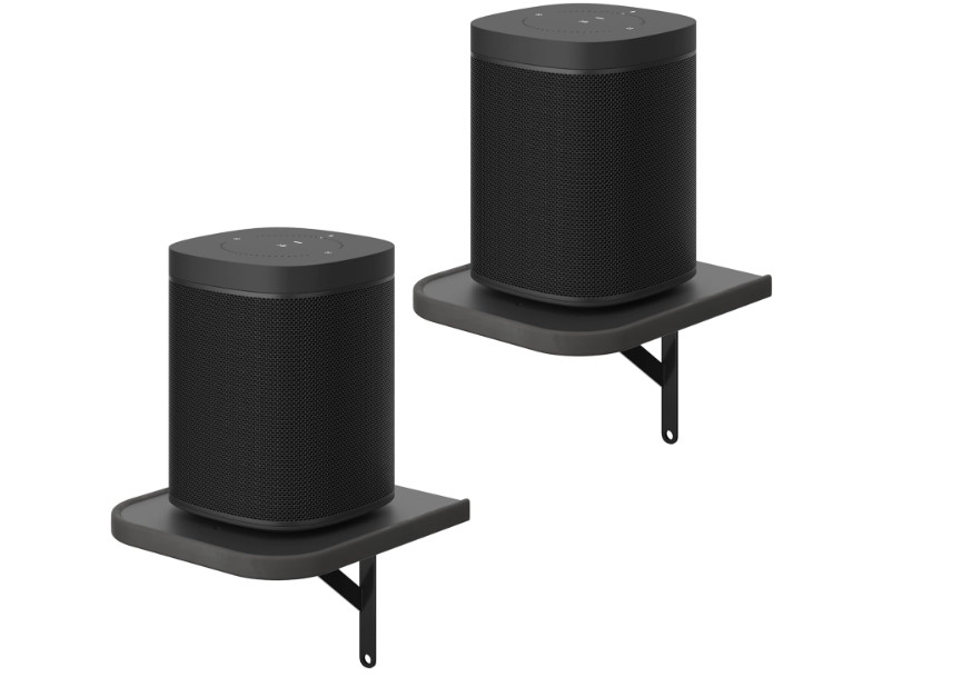 Juego de 2 soportes de pared universales pequeños para altavoces traseros, sopor
