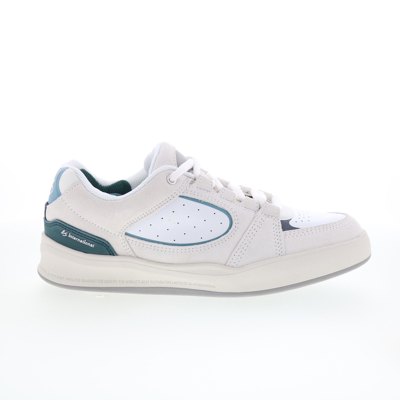 ES Accel Fit 5101000214050 Mens Gray Leather Skate Inspired Sneakers Shoes