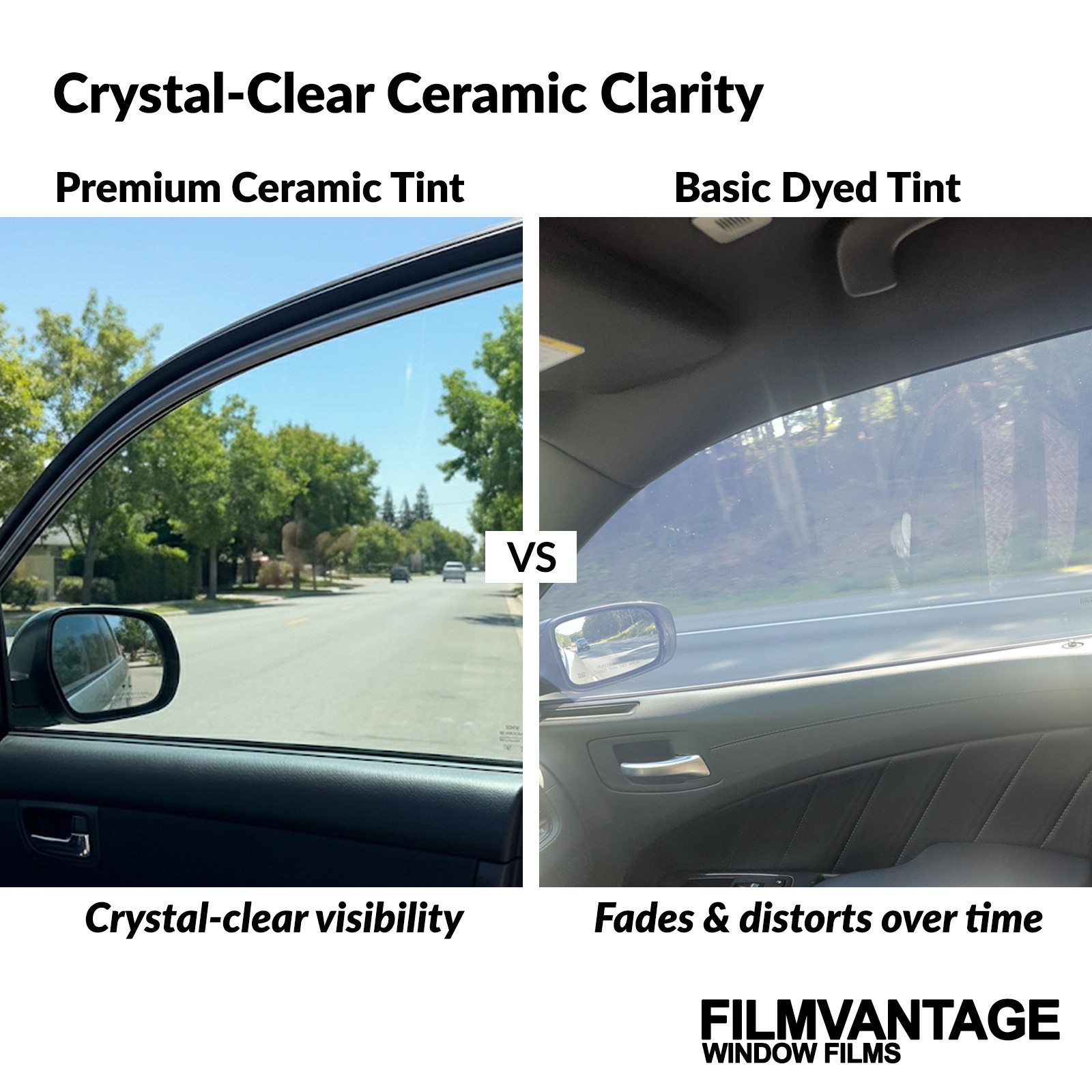 ALPINE CERAMIC PRECUT WINDOW TINT KIT FOR FORD ASPIRE 2DR 94-97 SIDE + REAR