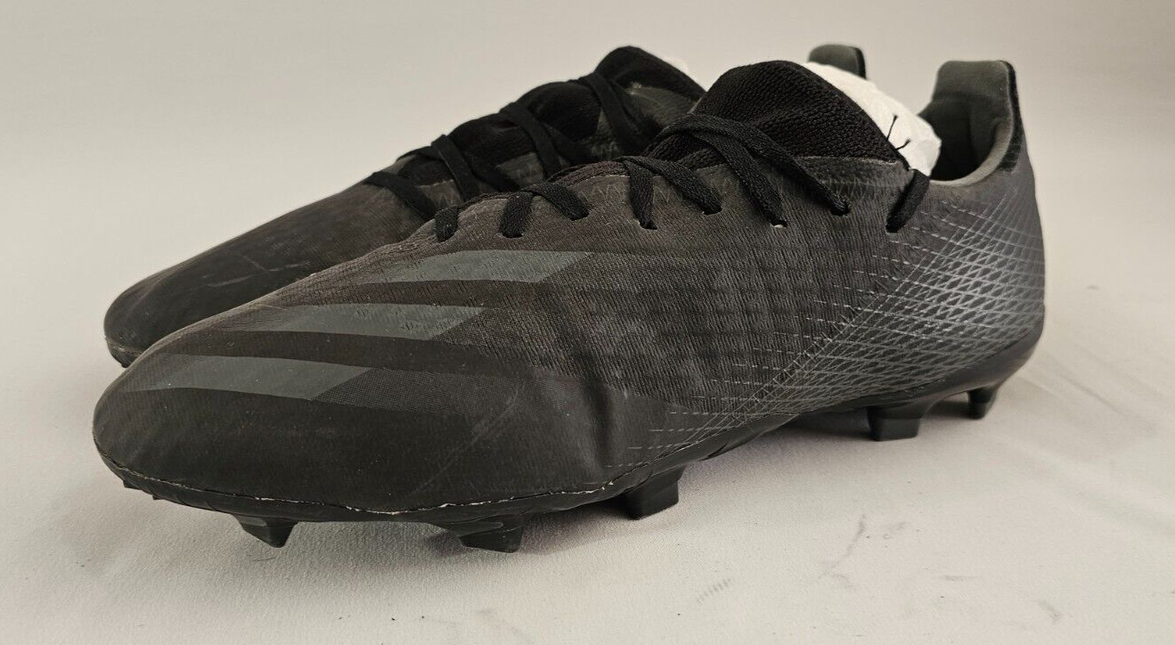 ADIDAS X GHOSTED.3 FG Soccer Cleats Mens Size 12 M BLACK-GREY