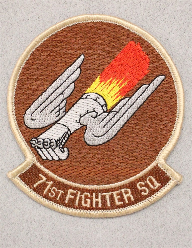 71st Fighter Squadron (brown) - USAF Air Force Patch 1686