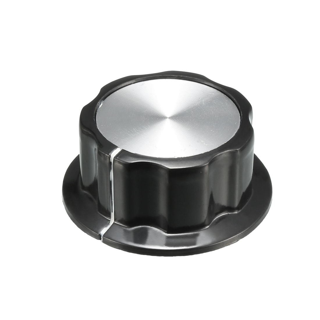 2pack Top Potentiometer Volume Control Rotary Knobs 44.5x19mm Silver Tone