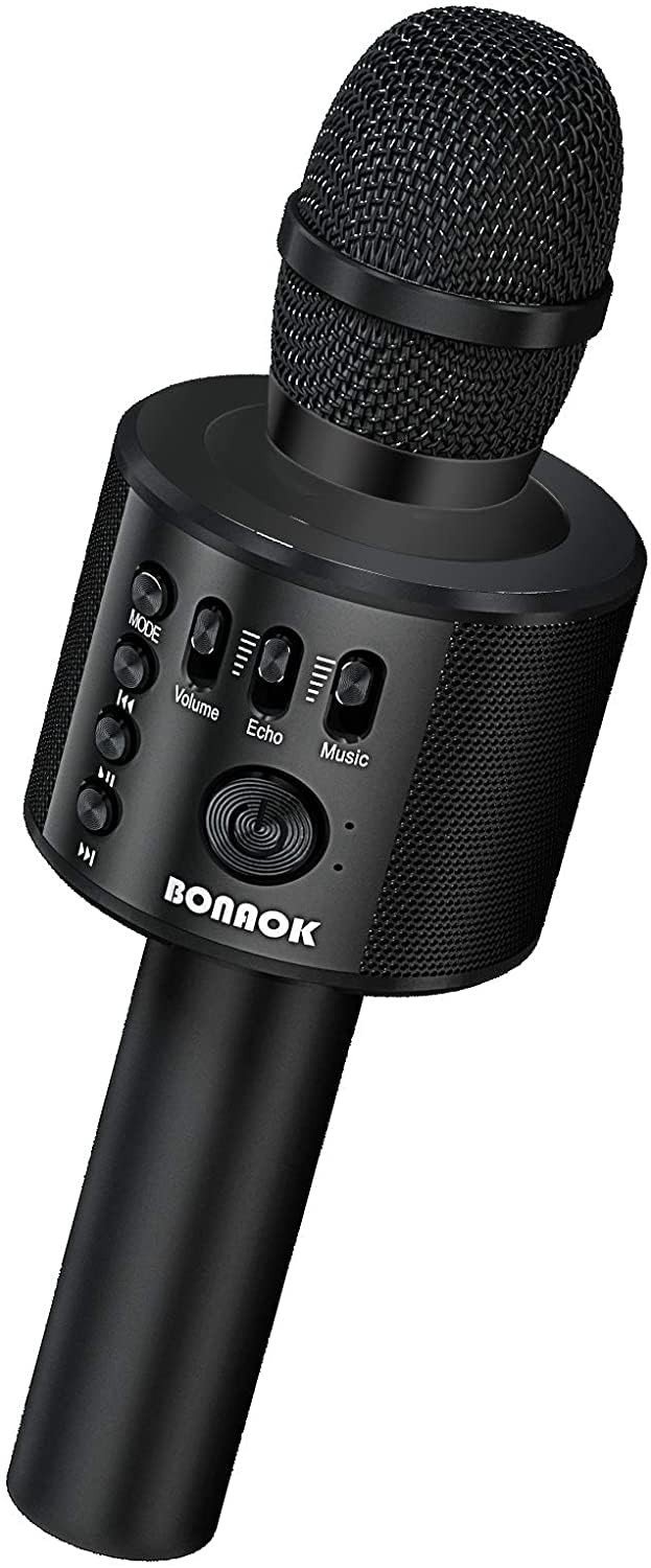 Wireless Bluetooth Karaoke Microphone - 3-in-1 Handheld Mic & Speaker for Partie