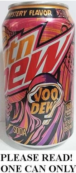 Mountain Voo Dew VooDew Sour Candy Halloween 2022 FULL NEW 12oz Can Pepsi USA