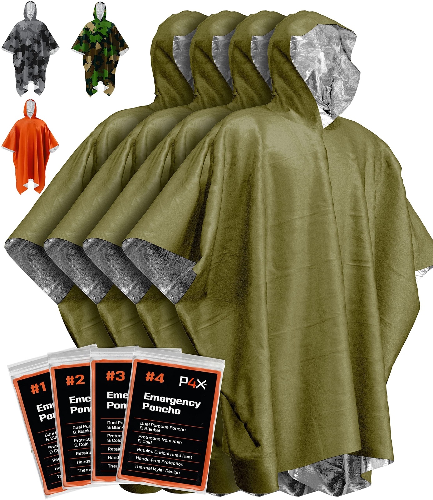 Emergency Blankets & Rain Poncho Hybrid Survival Gear and Equipment â€“ Tough, W