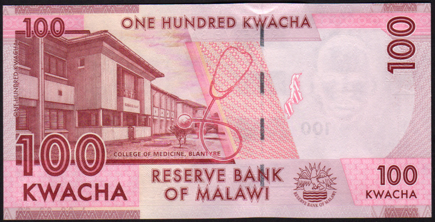 Malawi 100 Kwacha 2012 P59 Mint Unc