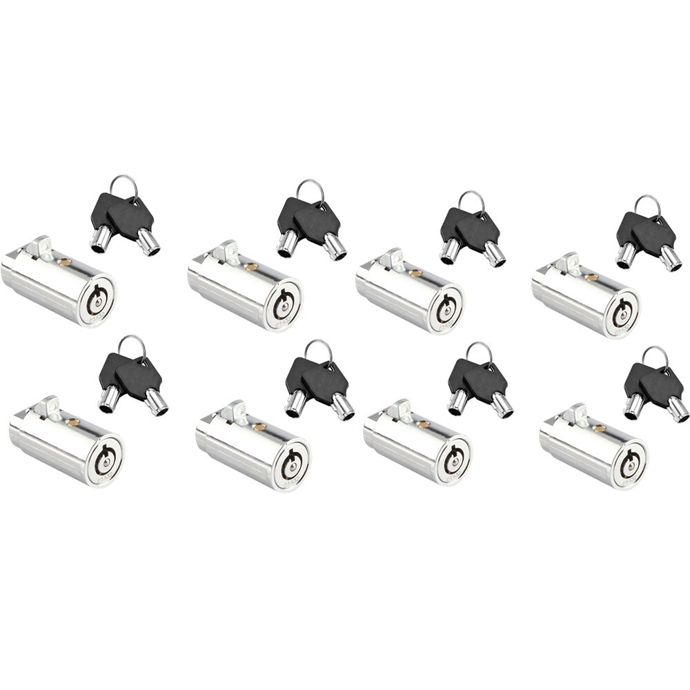 8 Vending machine T Handle lock Cylinder Plug Locks Universal Keyed Alike
