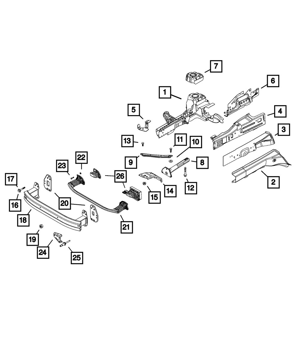 Genuine Mopar Hex Head Screw 68201982AA