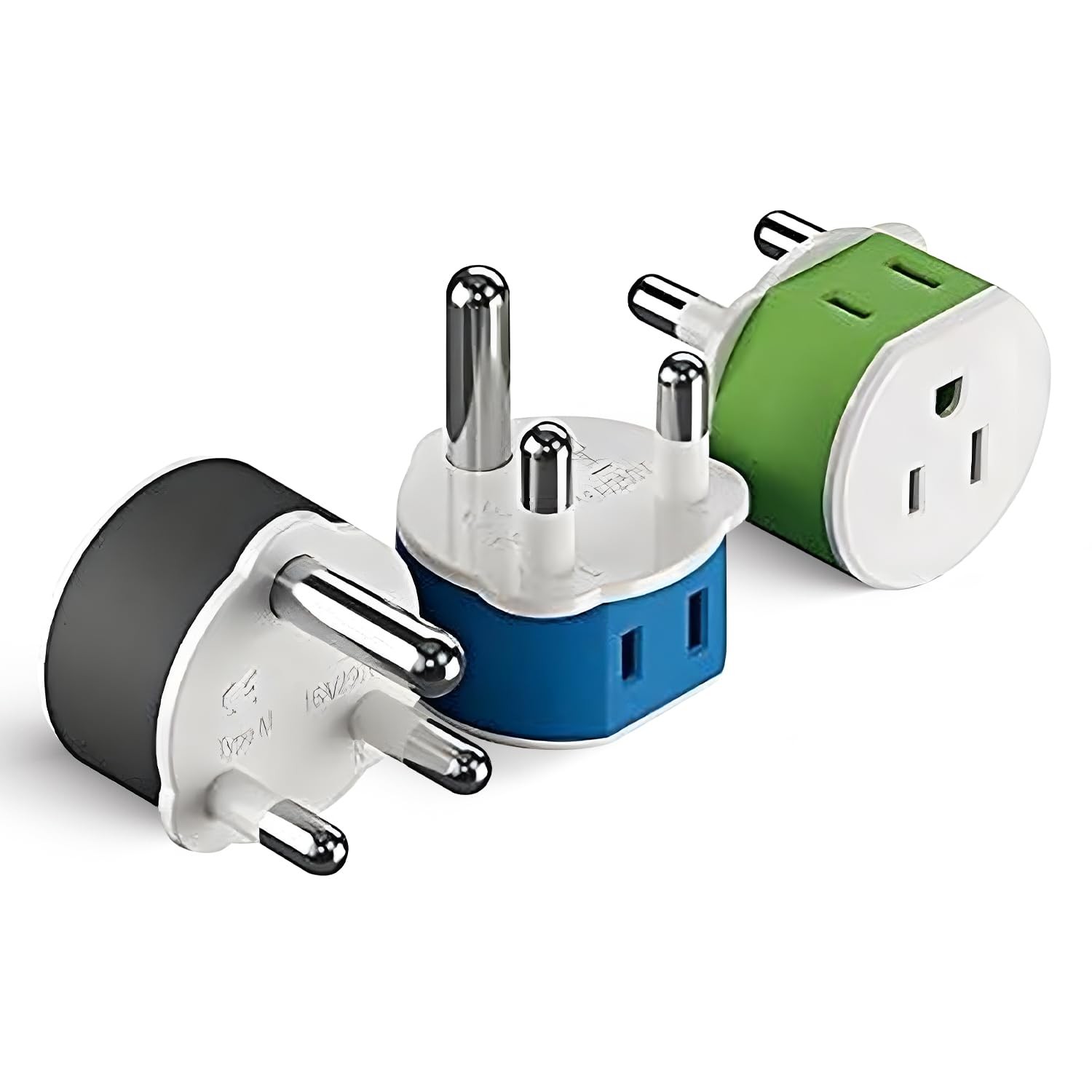 South Africa, Botswana, Namibia Power Plug Adapter with 2 USA Inputs - Travel 3