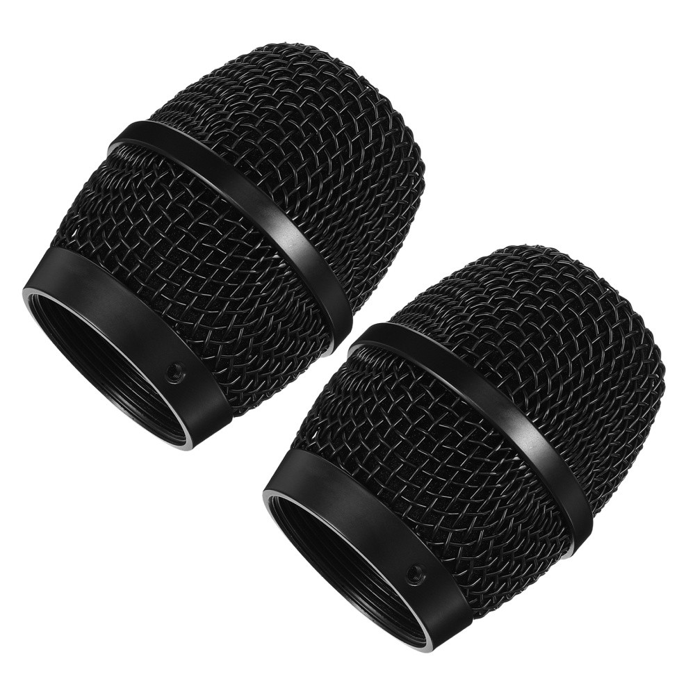 2 Pcs Microphone Mesh Grille Replacement Metal Cover For Performance Mic