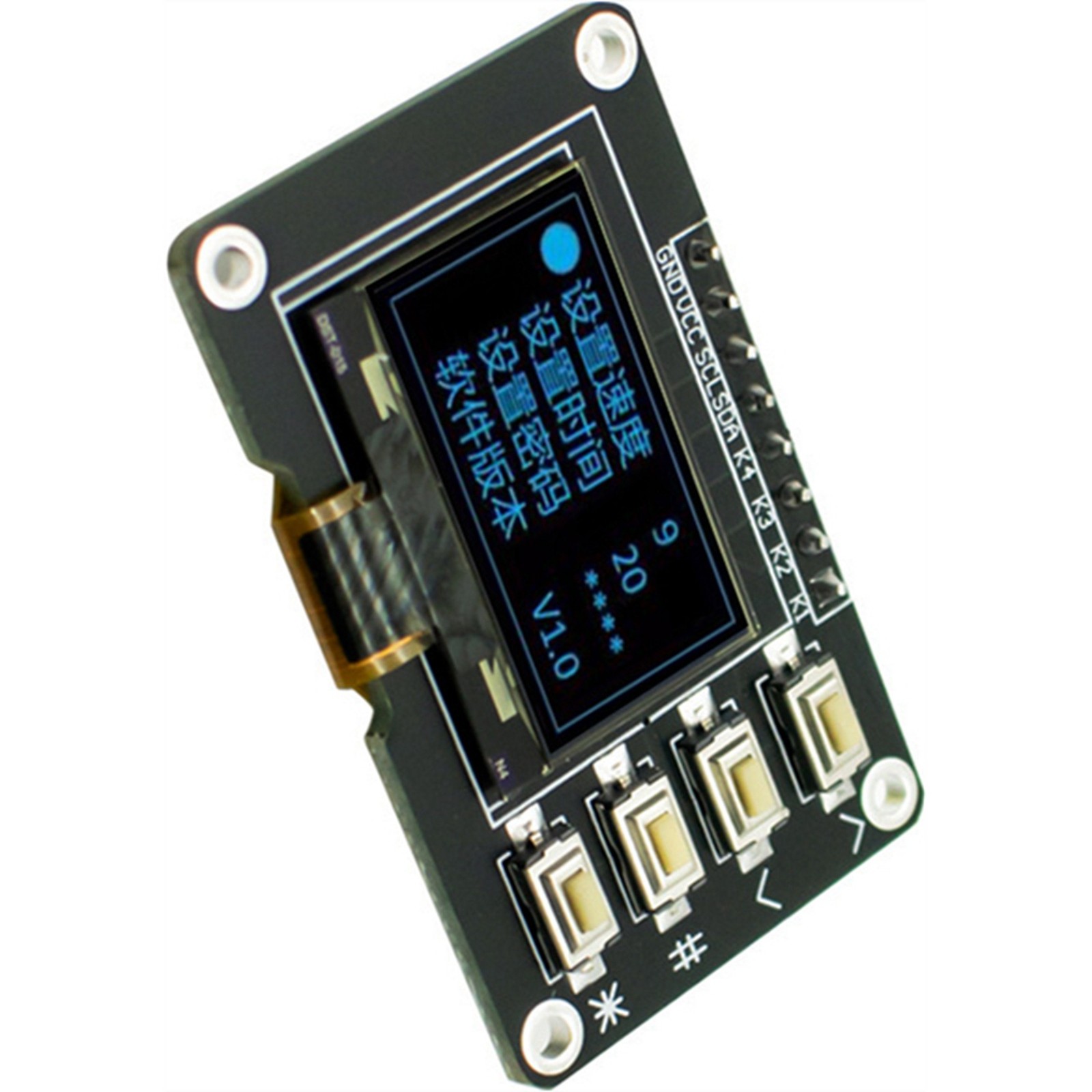 2pcs 0.96 OLED Display, Blue, 12864 Screen Module with Matrix, 4 Ta9457