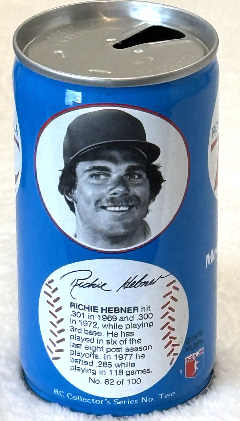 VTG 1970’s “Me & My RC”-RC Cola-Richie Hebner-12 oz-Steel Soda-Pop Can-Empty