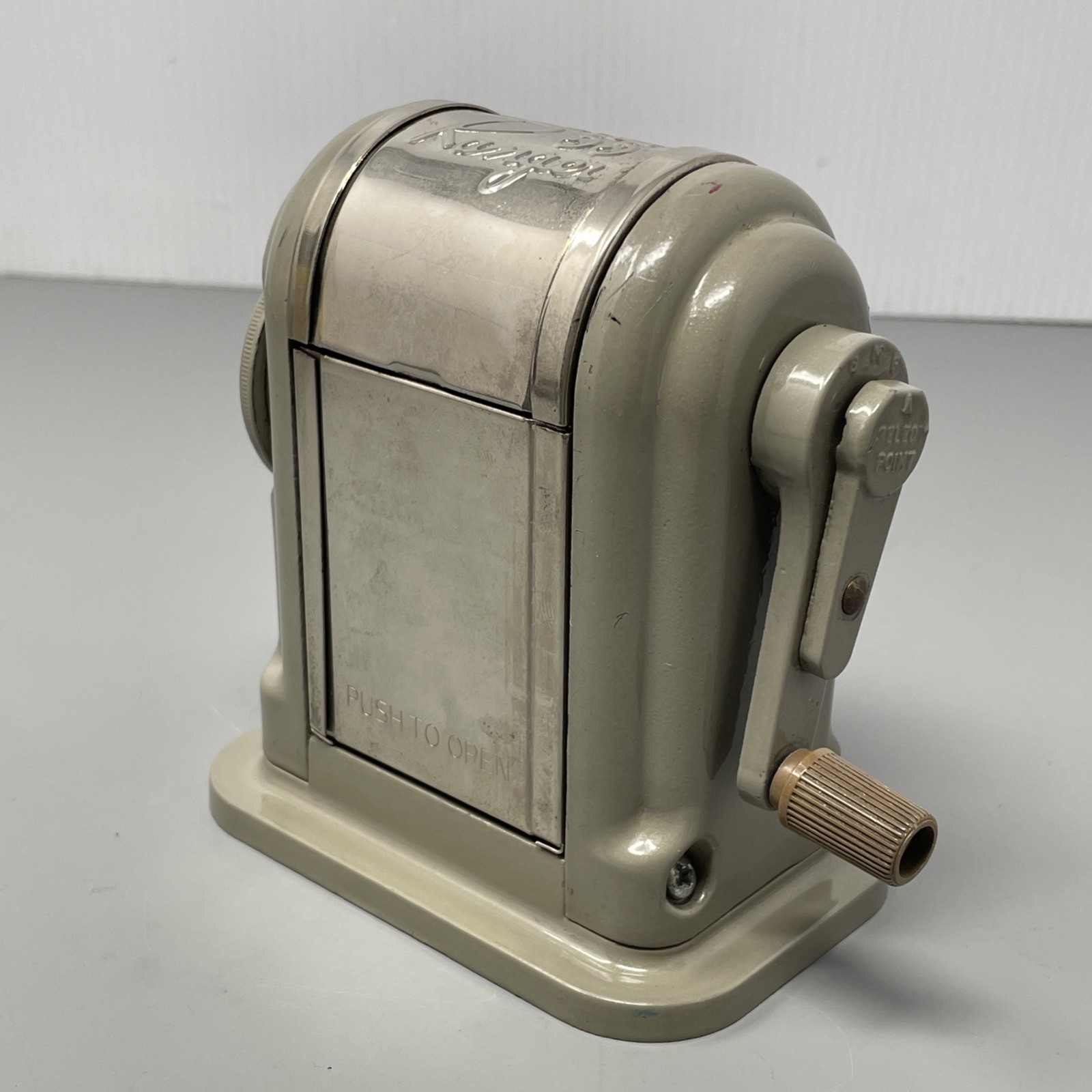 Vintage Boston Ranger 55 Mountable 6 Size Hole Adjustable Pencil Sharpener