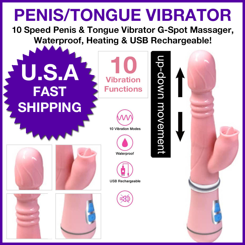 Vibrador Sube y Baja Empuje Automático Estimulación Punto G y Clítoris Orgasmo