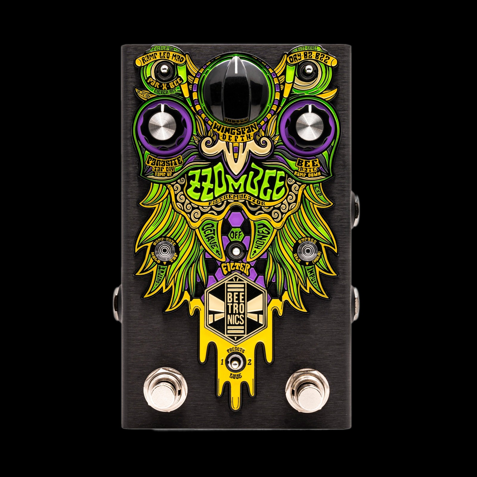 Beetronics FX ZZOMBEE “Filtremulator" Fuzz/Tremolo/Filter/Octave Multi-Effect