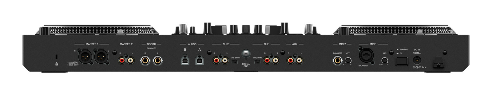 DDJ-REV7: Scratch-style 2-channel Controller with motorized wheels and on jog