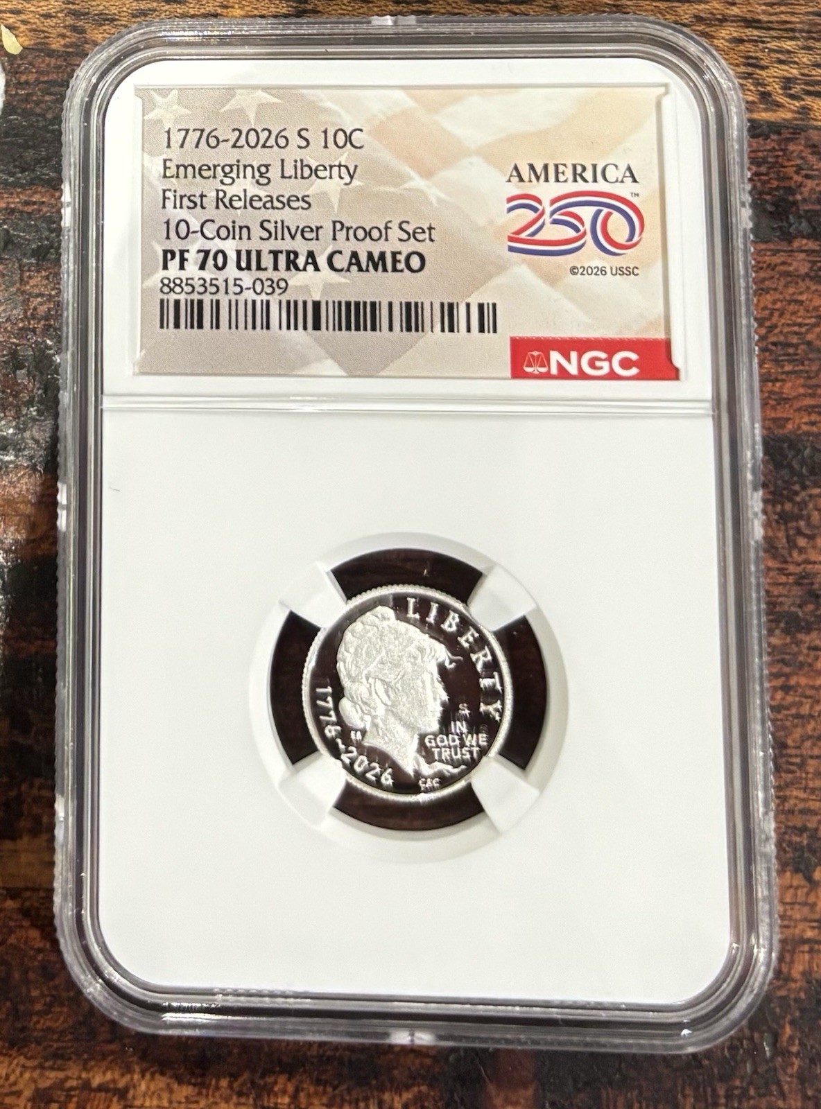 2026 S Silver Emerging Liberty Dime  10C NGC PF70 UC First Releases  In Stock!