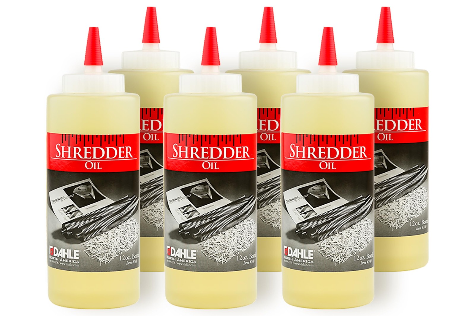 Dahle Shredder Oil Reduces Friction and Optimizes 6 - 12 oz. Bottles, Yellow