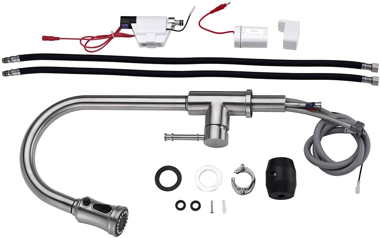 CWM Touch Kitchen Faucet Pull Down Sprayer Touch Activated Faucet with Cover