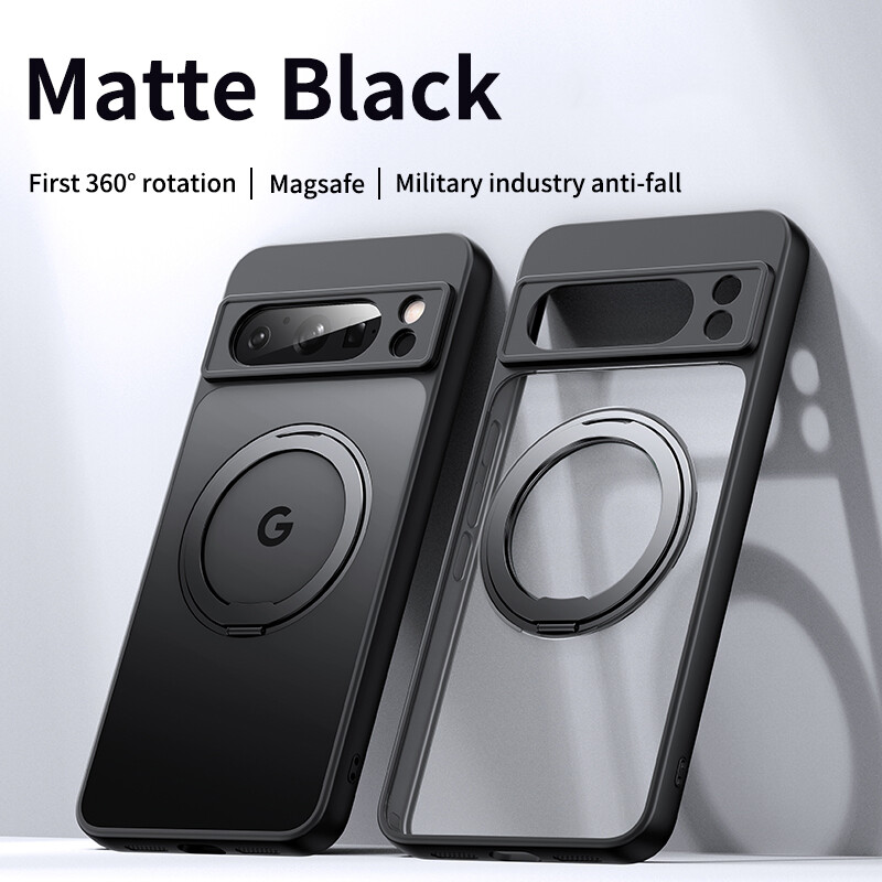 Shockproof Rubber Magnetic Ring Stand Case For Google Pixel 9 Pro XL 9 8A 8