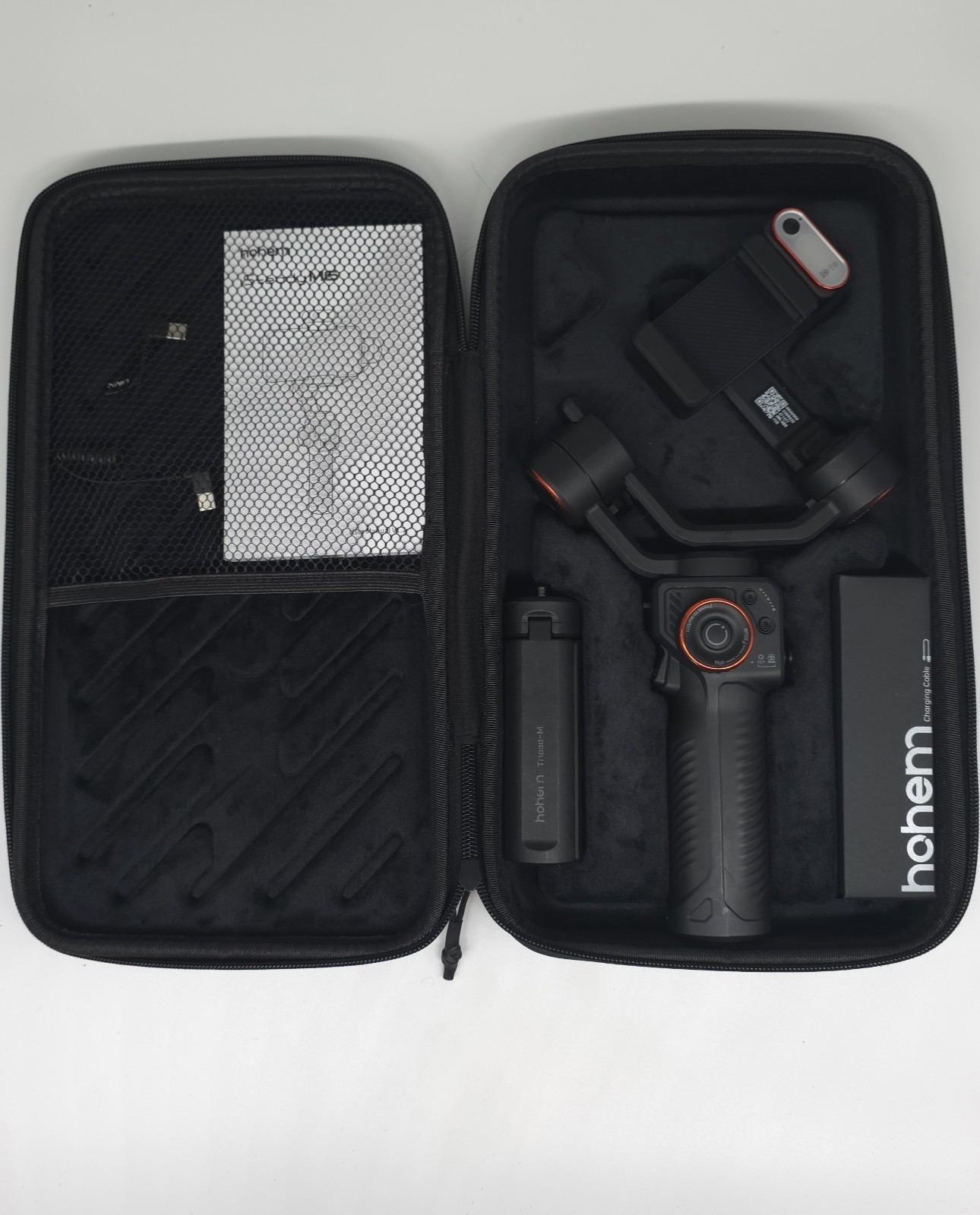 Hohem iSteady M6 Kit 3-Axis Smartphone Gimbal Stabilizer w/ AI Fill Light + Case