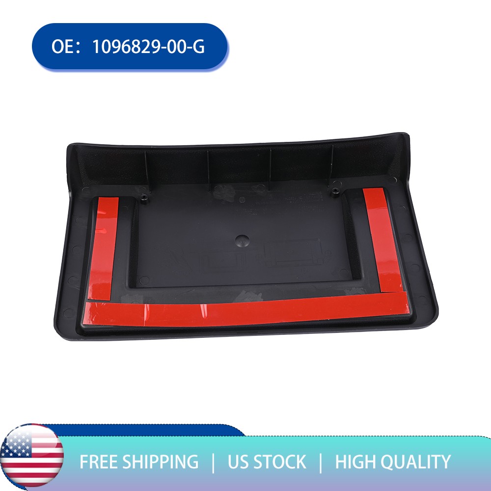 For 17-23 Tesla Model 3 Front License Plate Mount Frame Bracket Panel Holder