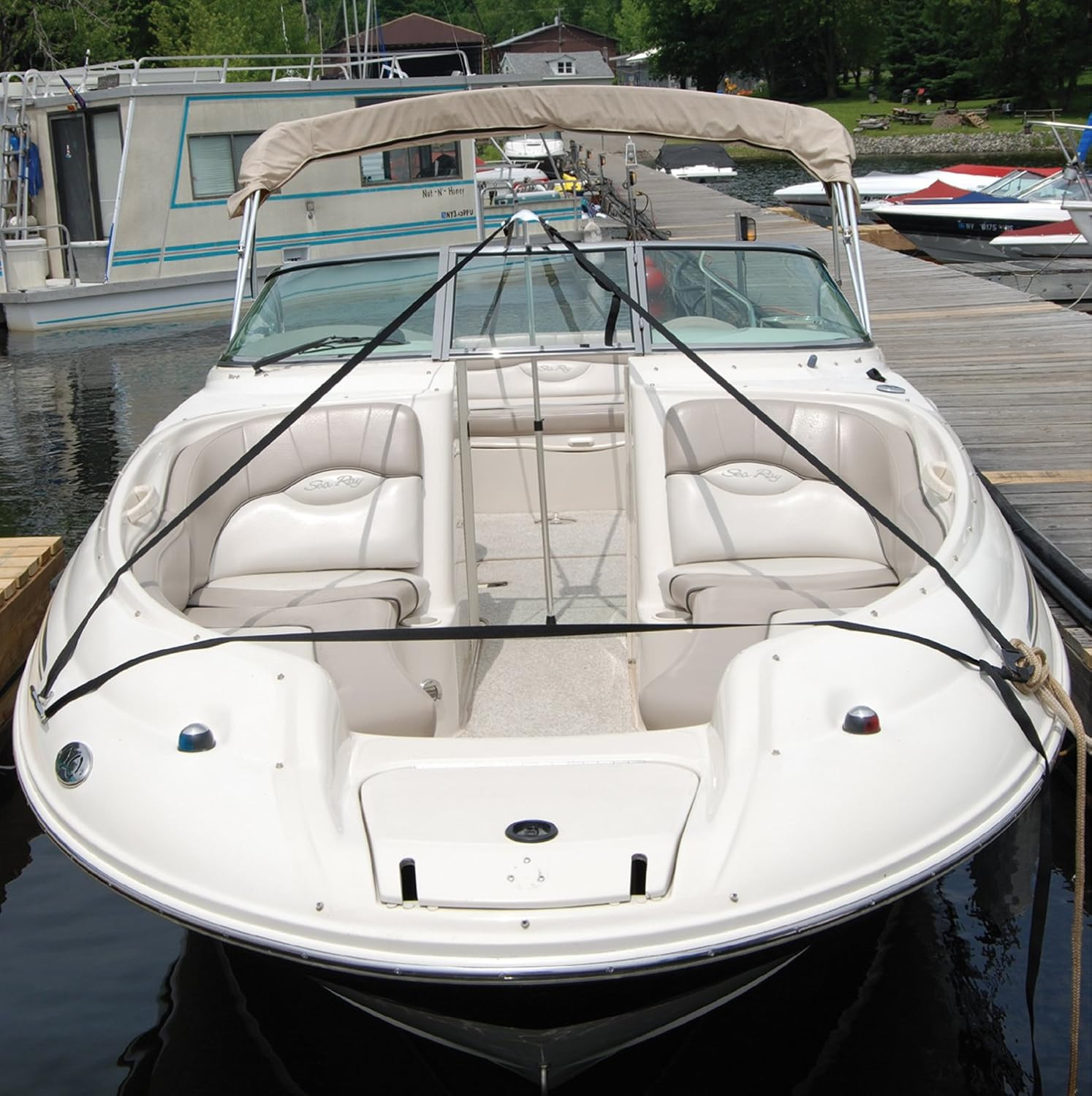 Taylor Made Boat Cover Support System with Adjustable 24"-48" Pole, 50' of 1" Po
