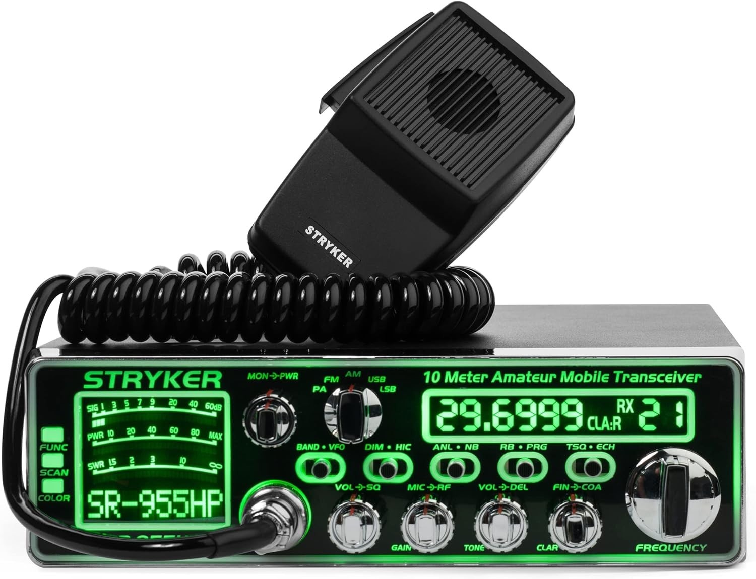 Stryker SR‑955HPC+ 10 Meter Radio 100W AM/FM/SSB Loud Audio Color Display