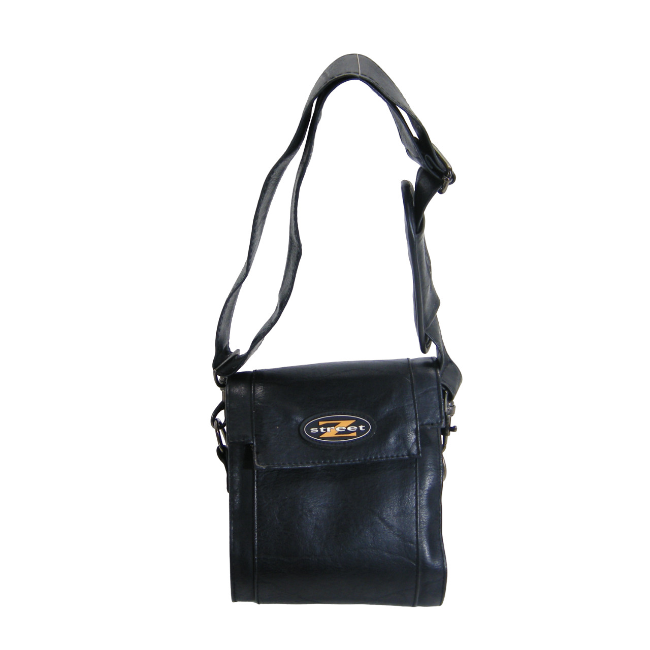 Z Street Multipurpose Carrying Case Adjustable Strap - Faux Leather Black