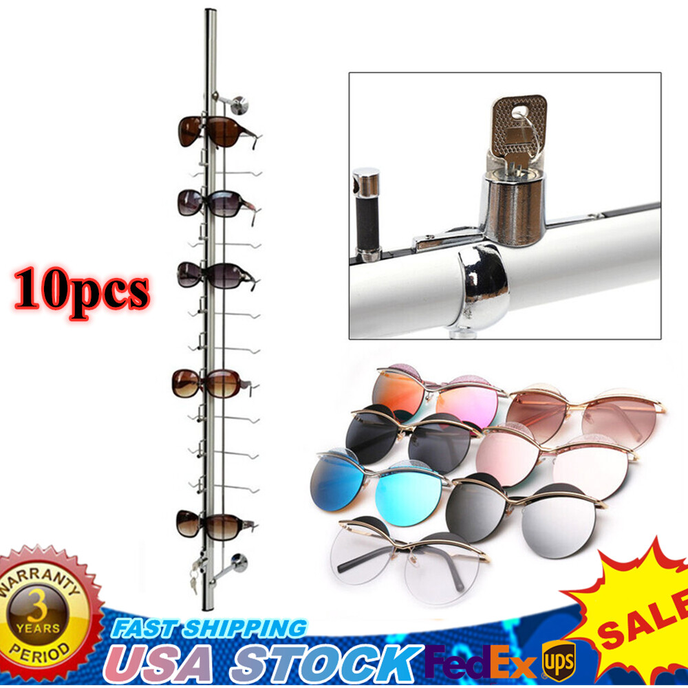 10pcs Sunglasses Rack Stand Floor Stand Eyeglasses Sunglasses Display Rack Store