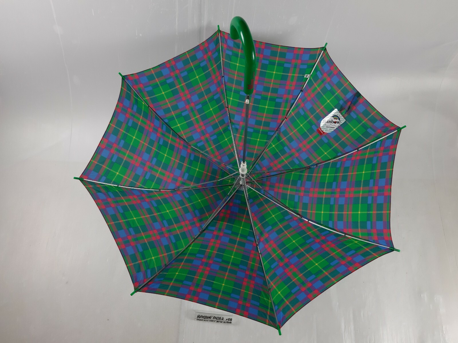 Long/Mini Umbrella - Automatic - Boys - 8 Slats - 0428A - Rainbow