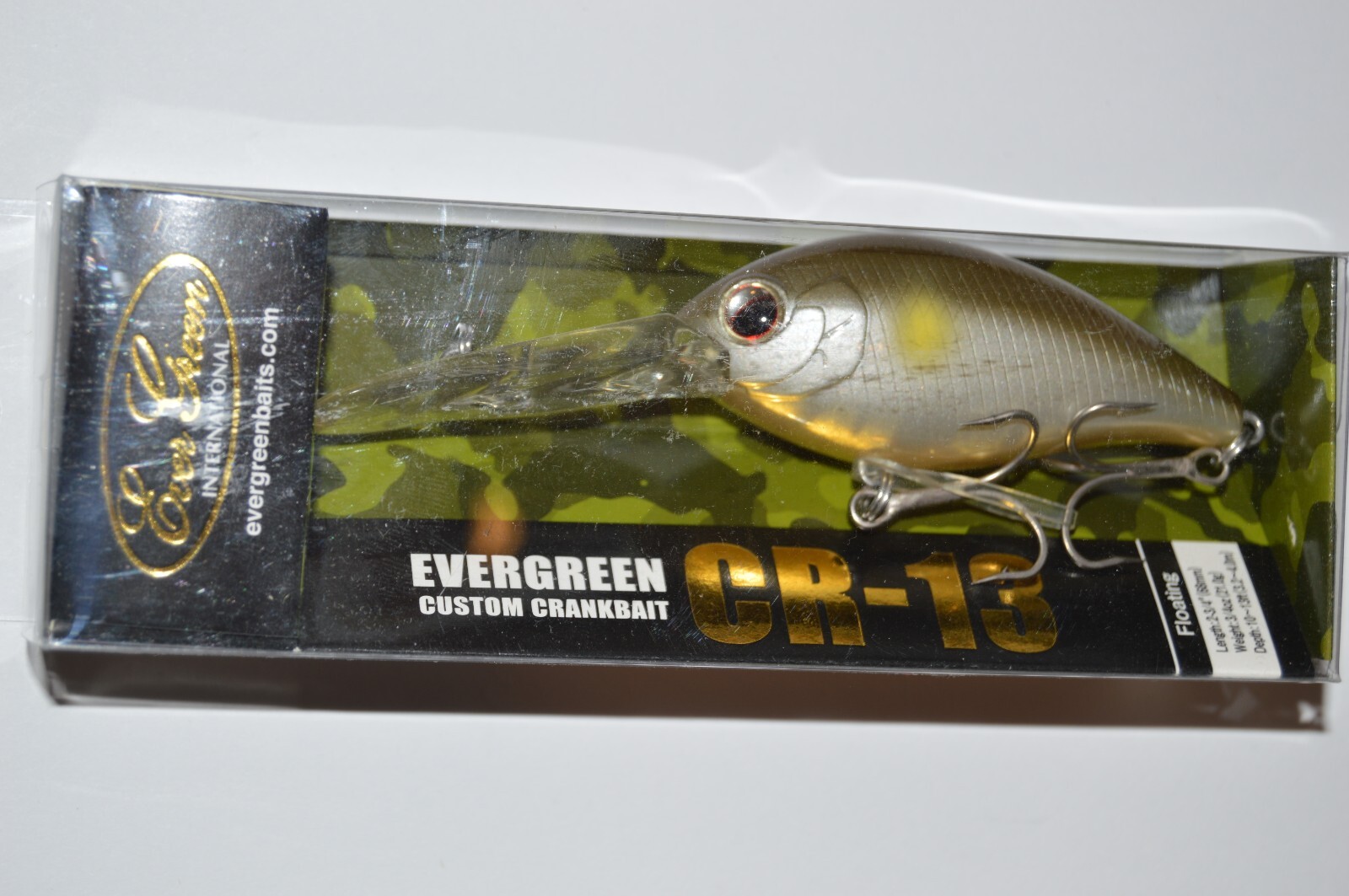 evergreen cr-13 crank bass deep diving crankbait 2.75"  3/4oz ayu