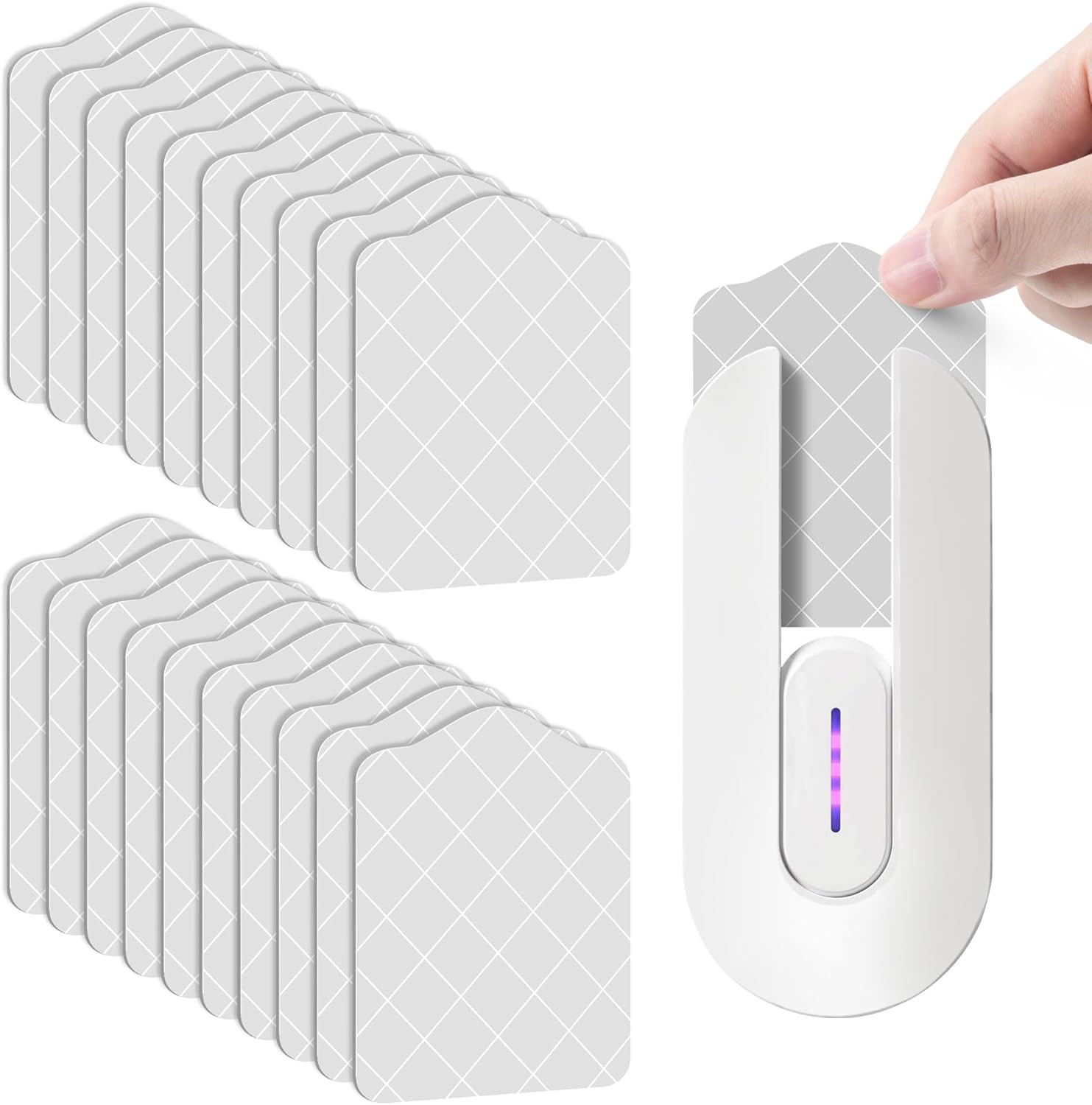 Qualirey 20 Pack Flying Insect Trap Refill Compatible with Bugmd No Buzz Zone