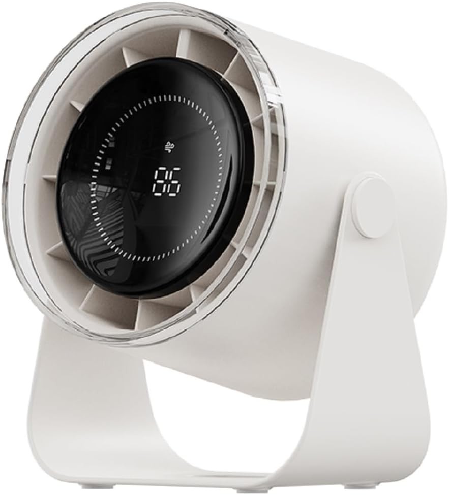 Small Desk Fan, 28dB Ultra-Quiet Desk Air Circulator with 115°