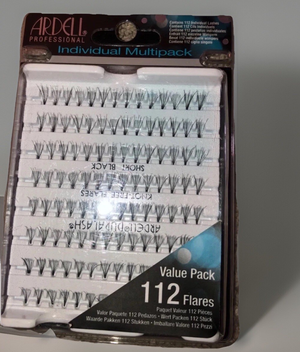 Ardell False Eyelashes Multipack Individuals Short Black Knot free flares
