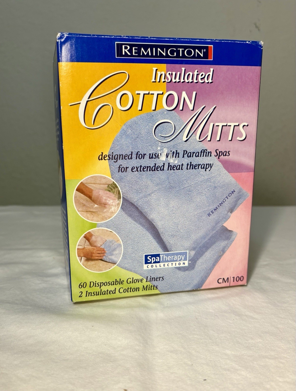 Remington Insulated Spa Therapy Collection Cotton Mitts & Disposable Glove NIB