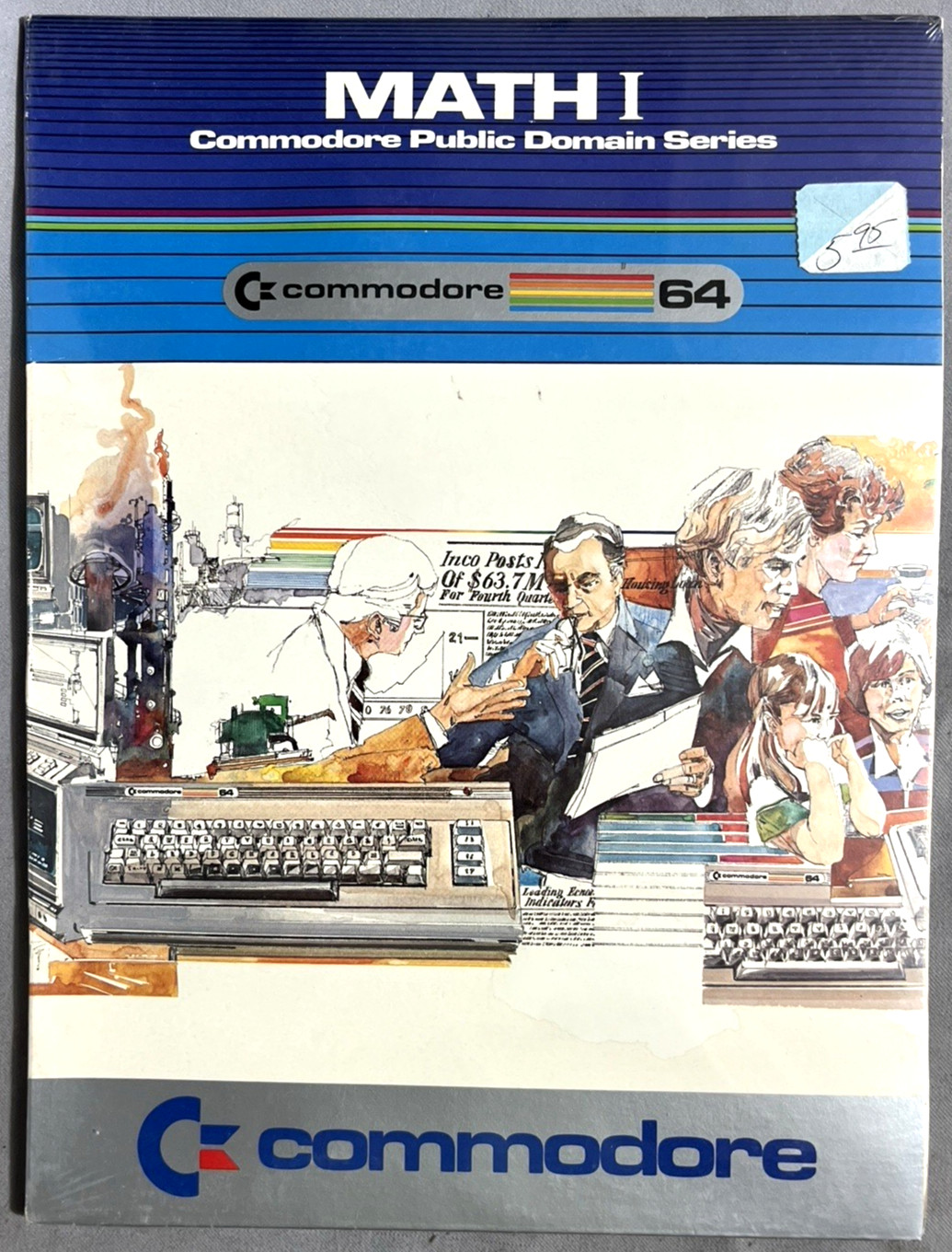 NIB! Math I Commodore 64 5 inch Disk Commodore Business Machines published 1983