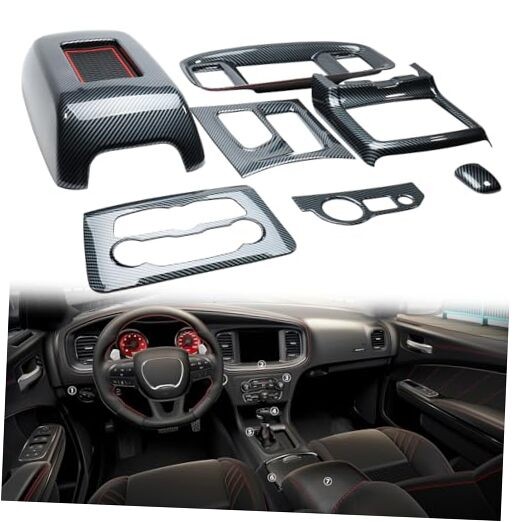 Interior Trim for Dodge Charger 2015-2024 Gear Shift Panel Trim 15-24 Charger