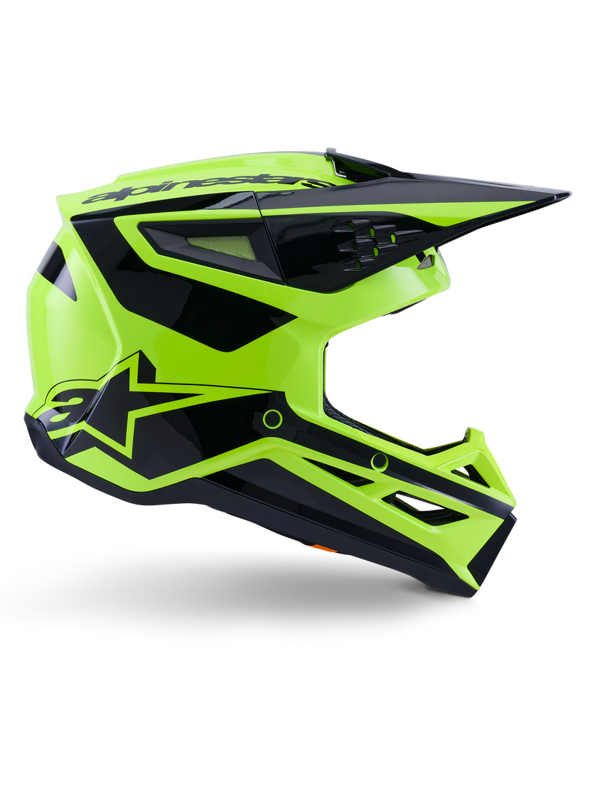 Alpinestars SM3 Heat Helmet ECE06/DOT Yellow Fluo/Black Glossy Size Medium