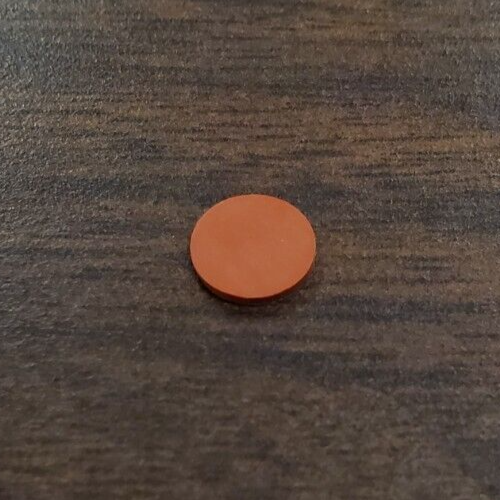 8MM X 0.045" PTFE RED/RUBBER SEPTA PK/100