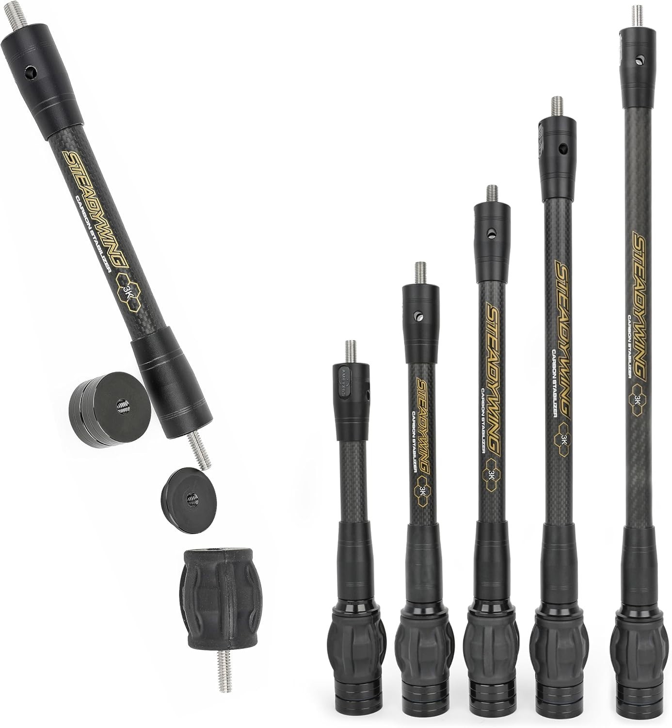 Bow Stabilizer for Compound Bow, Stabilizer Kit, 6" 8" 10" 12" 15", Archery B...