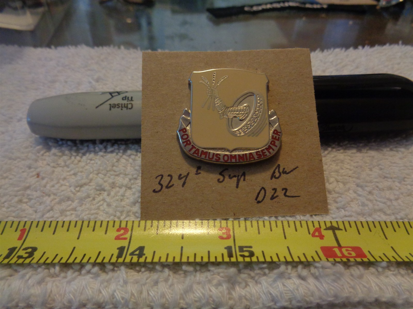 324th Support Battalion D22 Unit Crest, DI, DUI (DRAW#3)