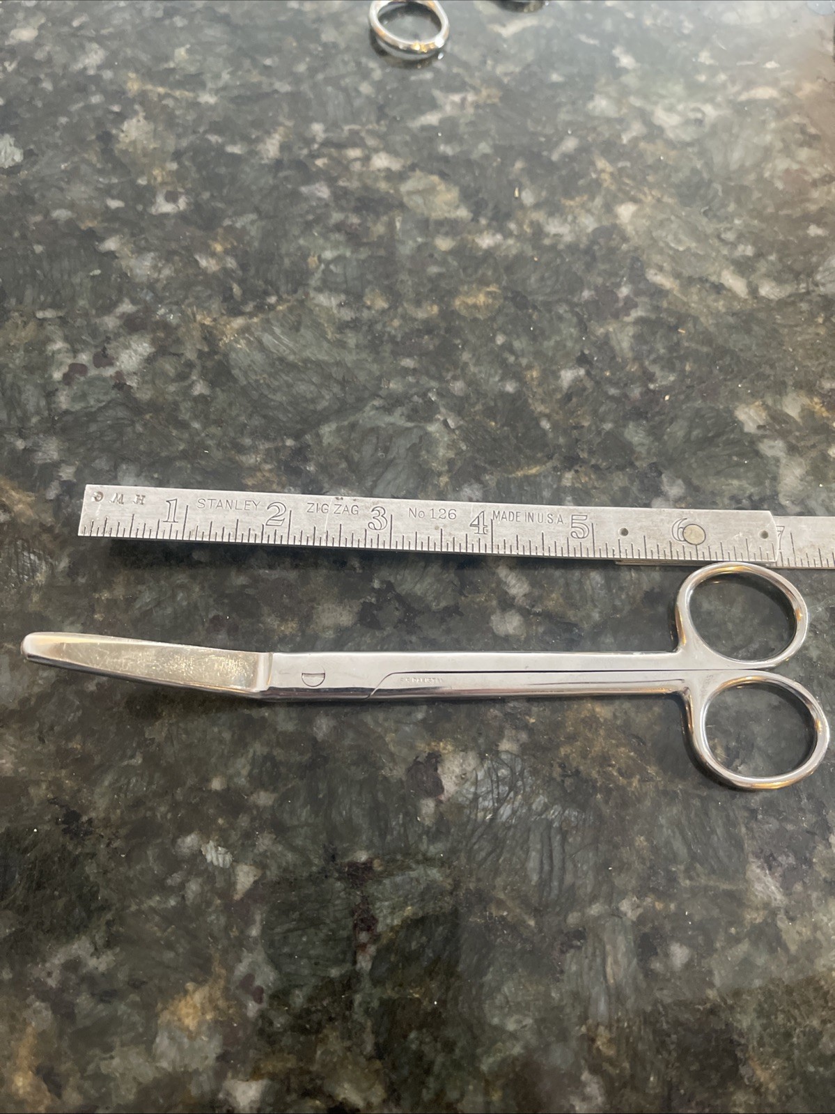 7” Angulated Scissors Stainless Steel