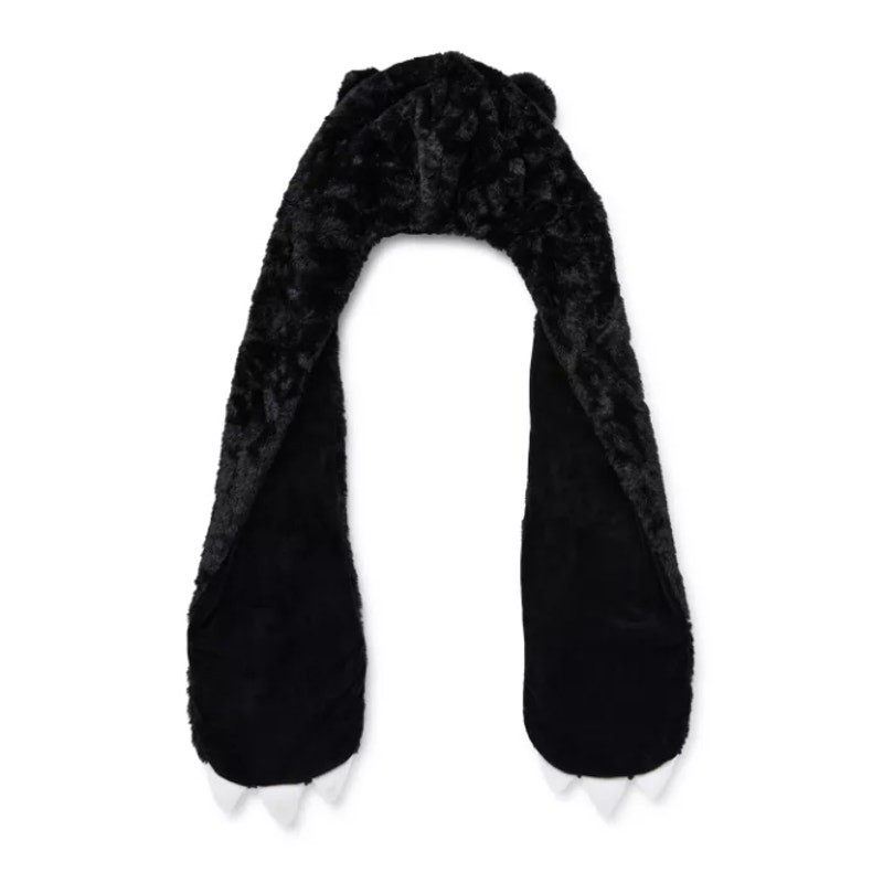 Black Gloomy Bear Goth Emo Punk Festival Fuzzy Cosplay Hat
