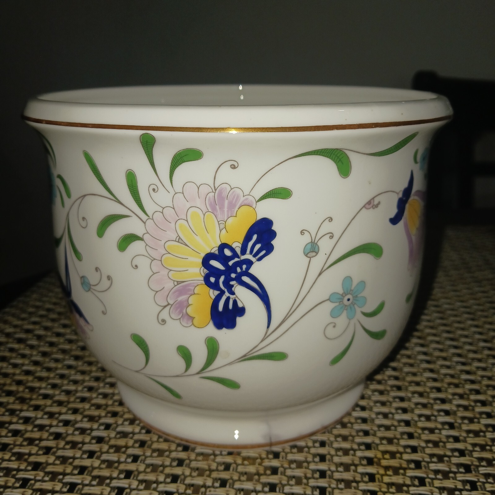 Coalport PAGEANT Floral Flower Pot Bone China